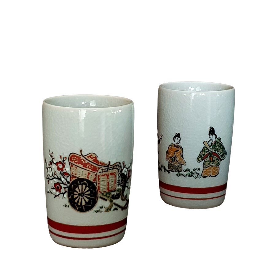 Japanese Kutani - Tea Cup 'Plum Blossoms'