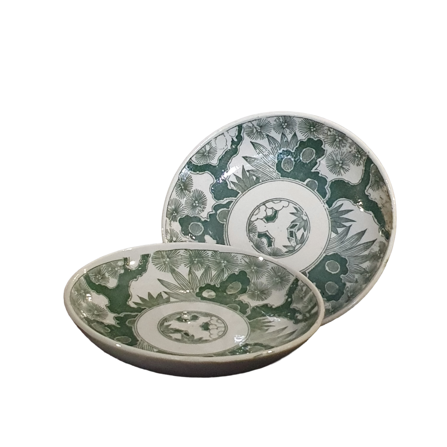 Imari Plate (Condiment Dish) - 'Pine & Cloud'