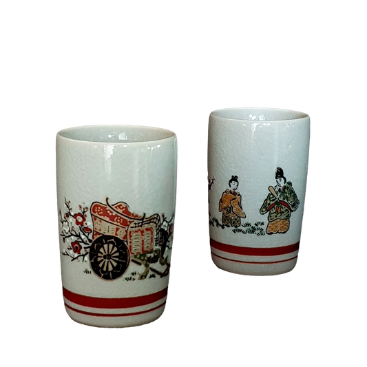 Japanese Kutani - Tea Cup 'Plum Blossoms'