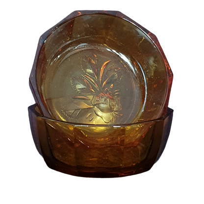 Vintage Japanese - Amber Dish by Soga