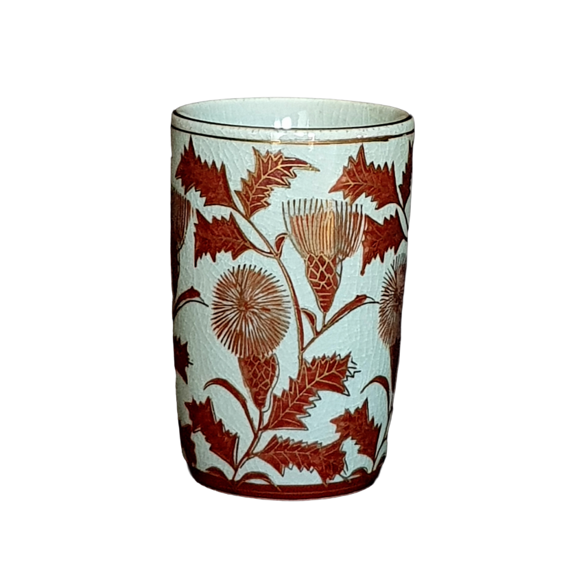 Japanese Kutani - Tea Cup 'Thistle'